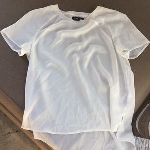 Cute white sheer top